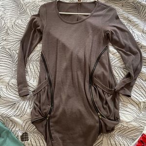 Brown/tan adorable tunic top